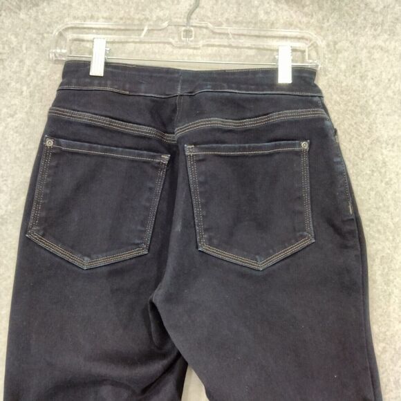 NYDJ Legging Jeans Womens Size 4 Blue Dark Wash Lift Tuck Mid Rise Stretch - Picture 8 of 13